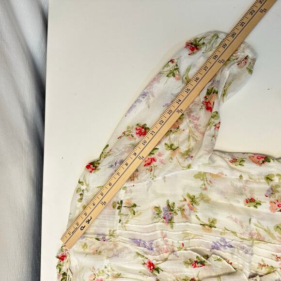 Ralph Lauren Denim & Supply Womens Gauze Floral Top Size M Cotton Cottagecore - Picture 10 of 10